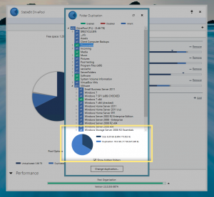 StableBit DrivePool - Folder Duplication Statistics