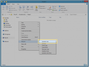 Drop Symbolic Link
