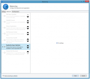 Duplication Space Optimizer